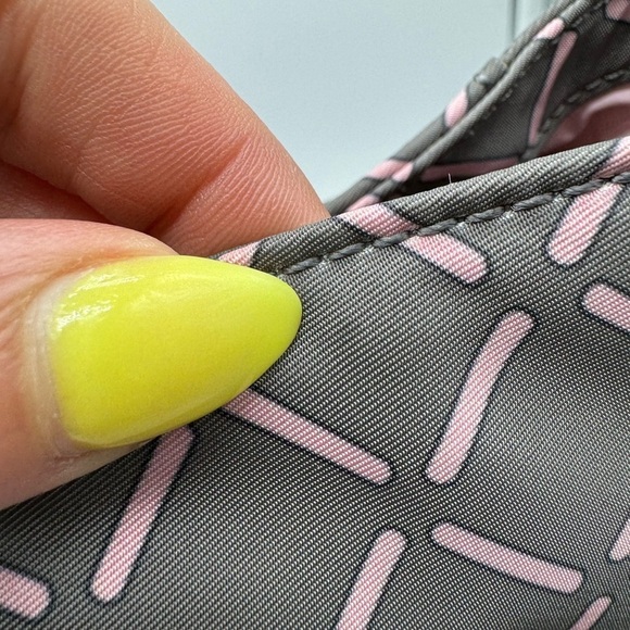 NWT MILLY Luxe Baby Diaper Bag in Grey and Pink - Picture 6 of 15